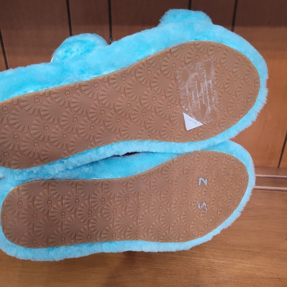 UGG Women's Oasis Blue Slide Slipper Sandals sz 5. New w/out tag - Picture 4 of 5